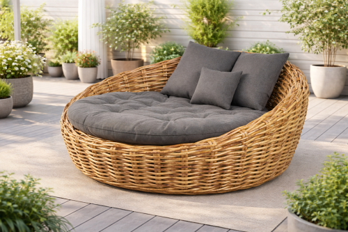 UBUD - rattanowy papasan