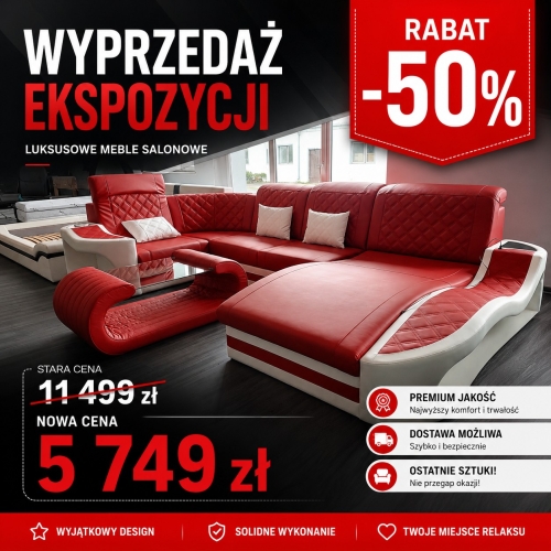 Narożnik Diablo + stolik Royal