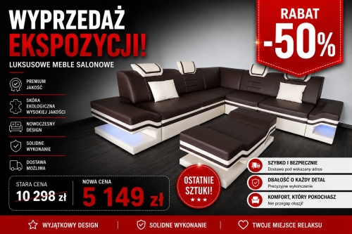 Narożnik Rouge L + stolik 