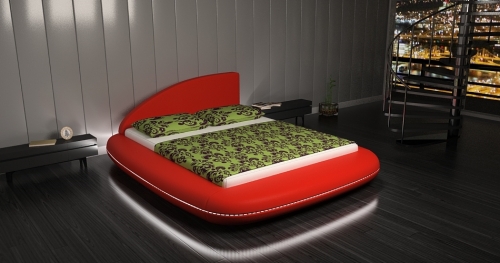 Nowoczesne łóżko tapicerowane