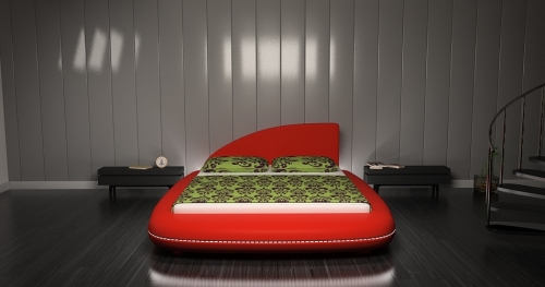 Nowoczesne łóżko tapicerowane