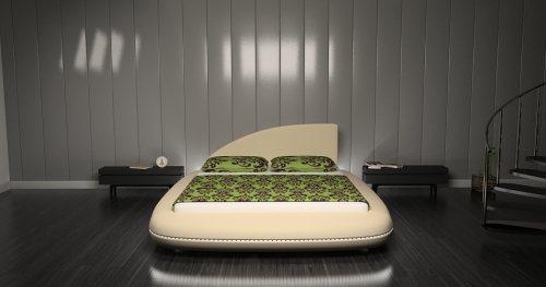 Nowoczesne łóżko tapicerowane